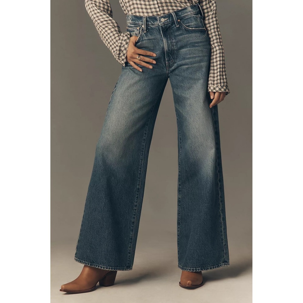 NWT MOTHER The Ditcher Roller High-Rise Wide-Leg Jeans $288 - Size 27 - Picture 3 of 15
